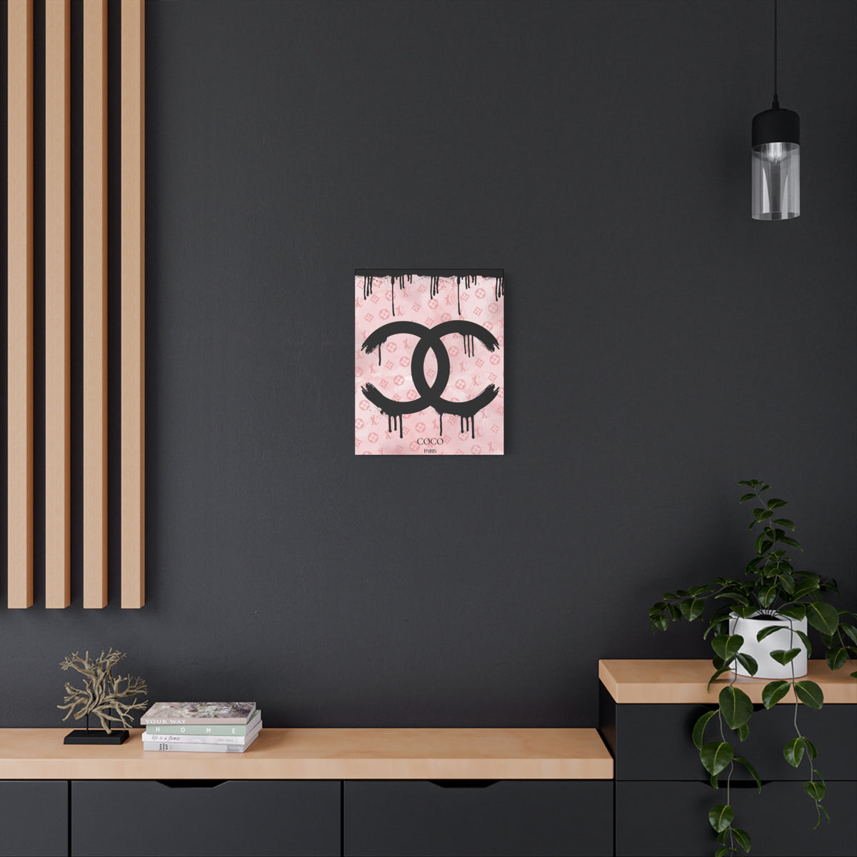 Chic Art Canvas - Coco Paris Splat Design