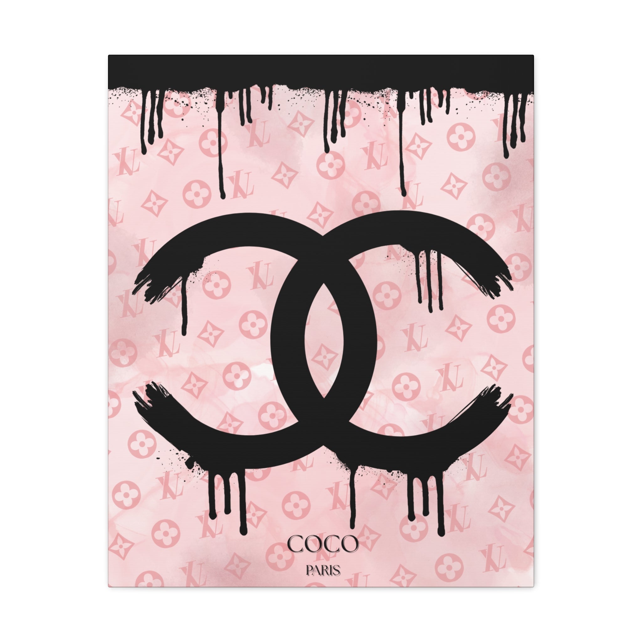 Chic Art Canvas - Coco Paris Splat Design