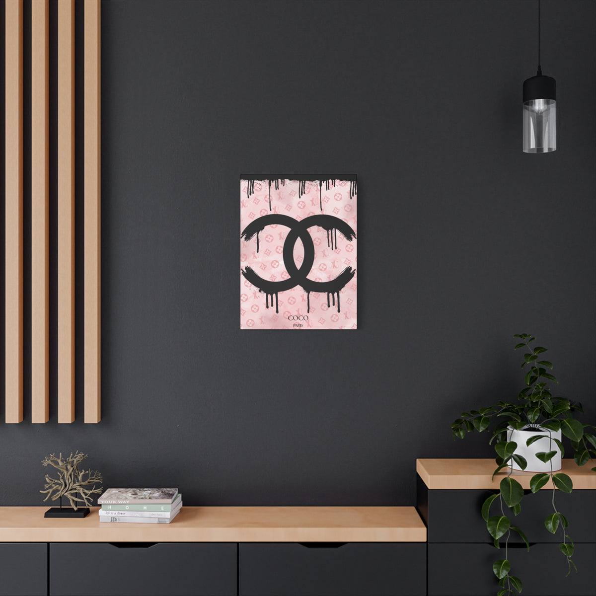 Chic Art Canvas - Coco Paris Splat Design