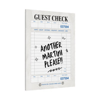 'GUEST CHECK' ART CANVAS