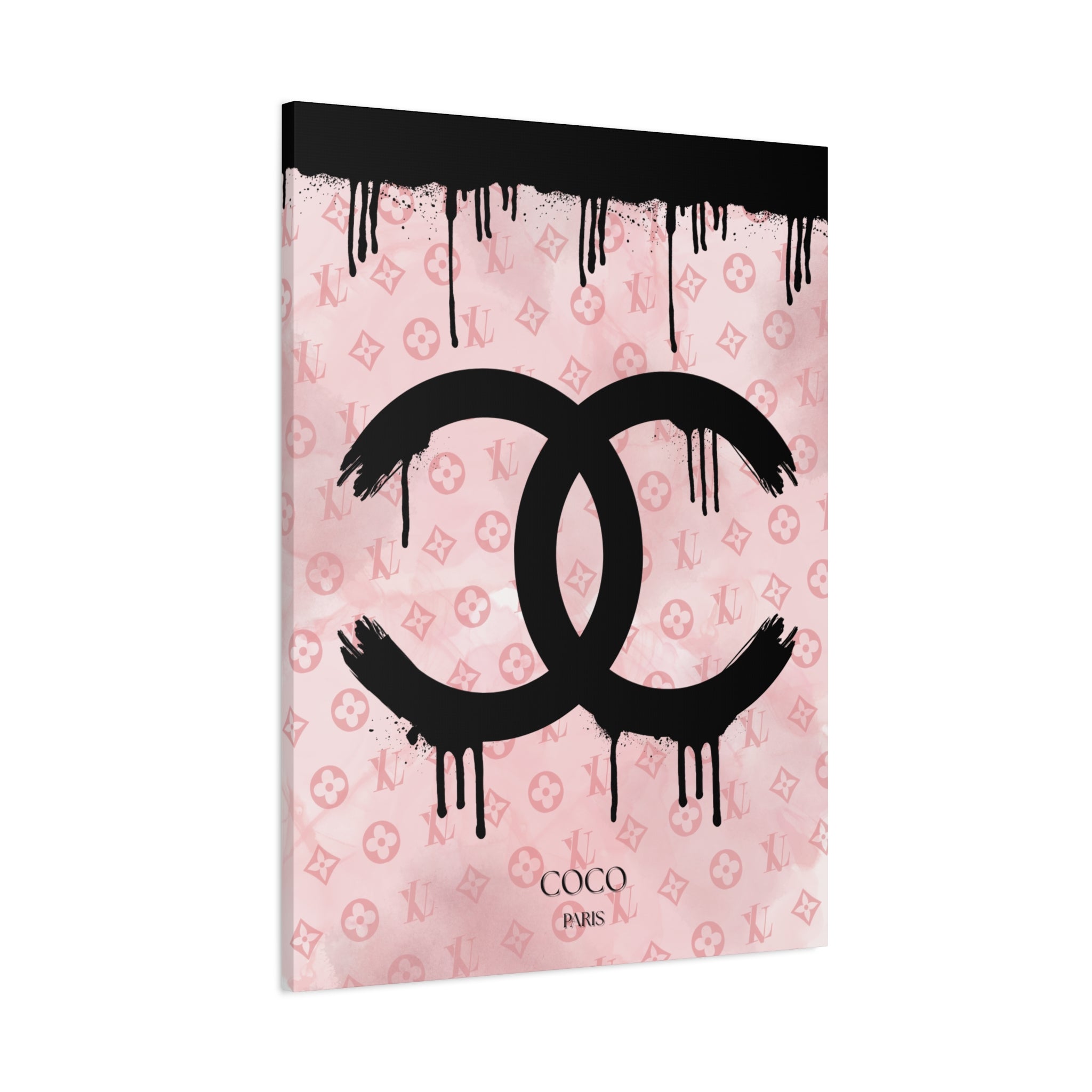 Chic Art Canvas - Coco Paris Splat Design
