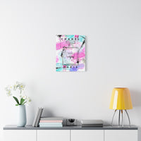Coco No.5 Watercolor Perfume Bottle Matte Canvas Wall Art