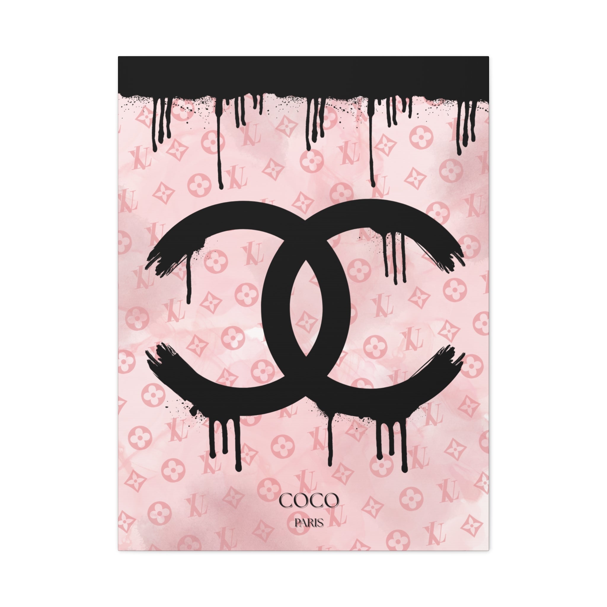Chic Art Canvas - Coco Paris Splat Design