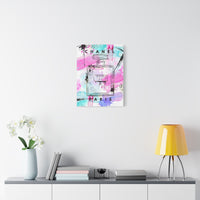 Coco No.5 Watercolor Perfume Bottle Matte Canvas Wall Art