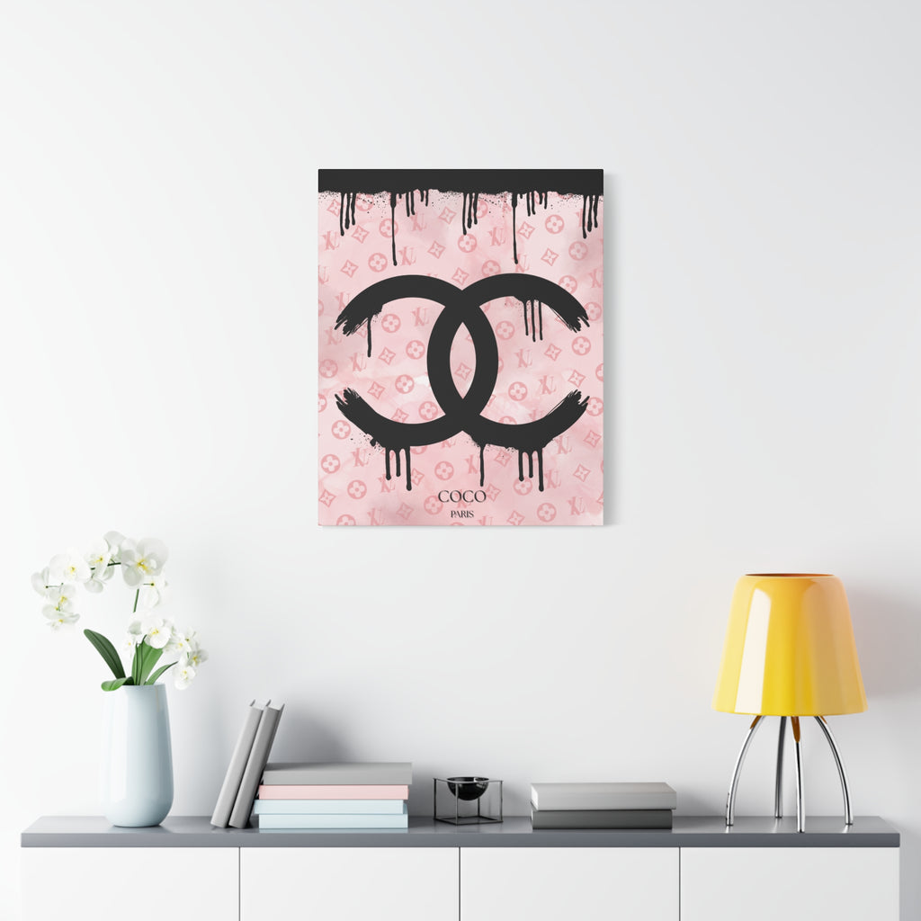Chic Art Canvas - Coco Paris Splat Design