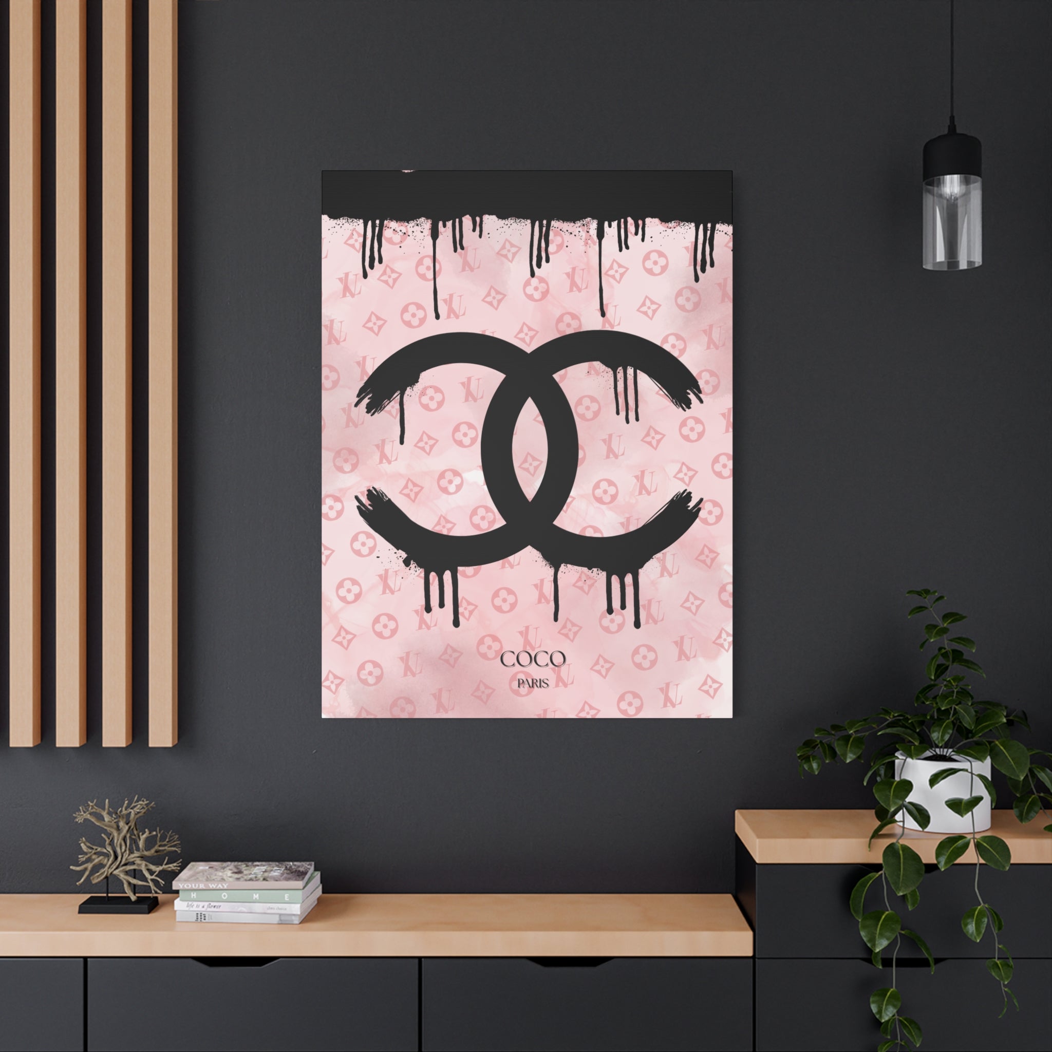 Chic Art Canvas - Coco Paris Splat Design