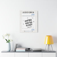 'GUEST CHECK' ART CANVAS