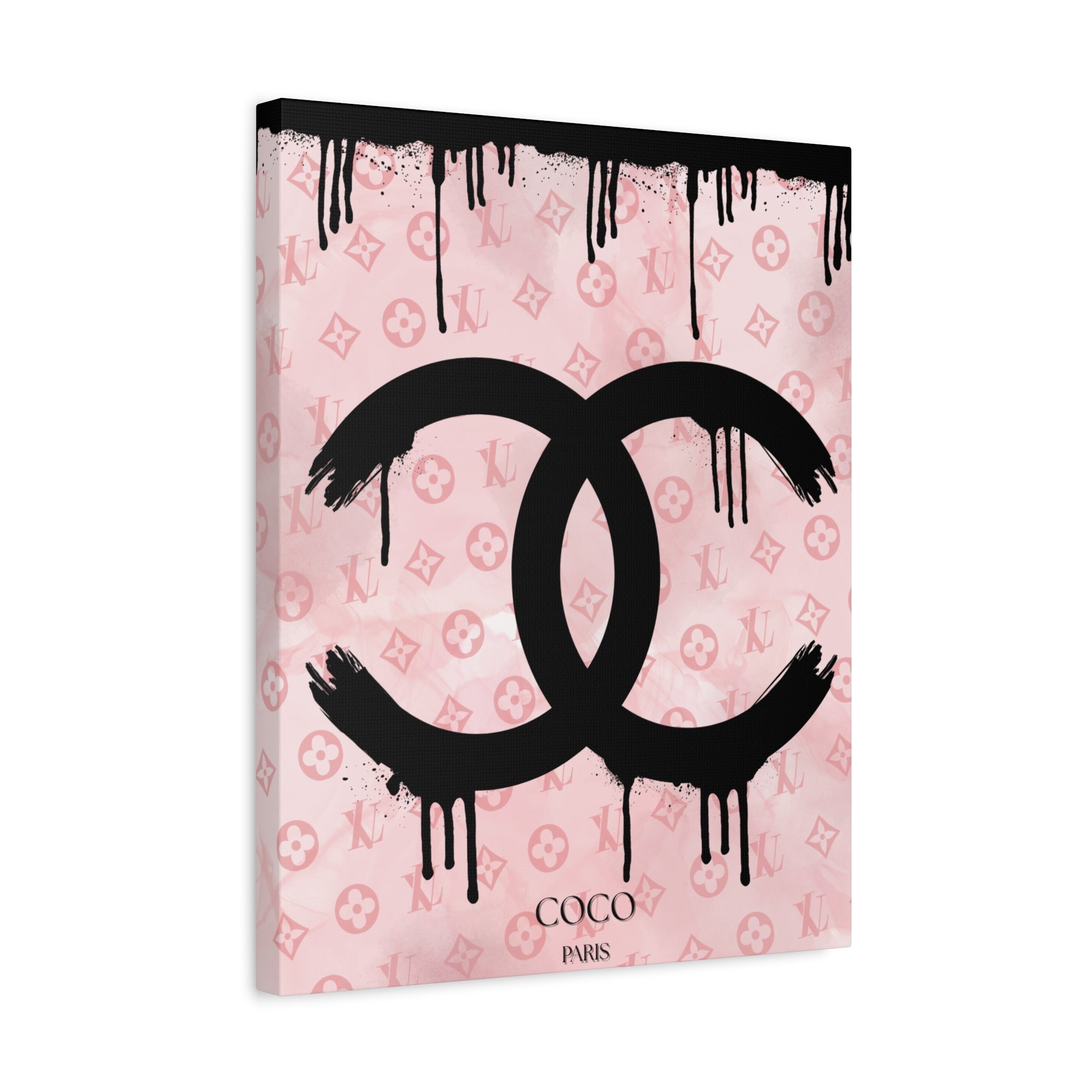 Chic Art Canvas - Coco Paris Splat Design
