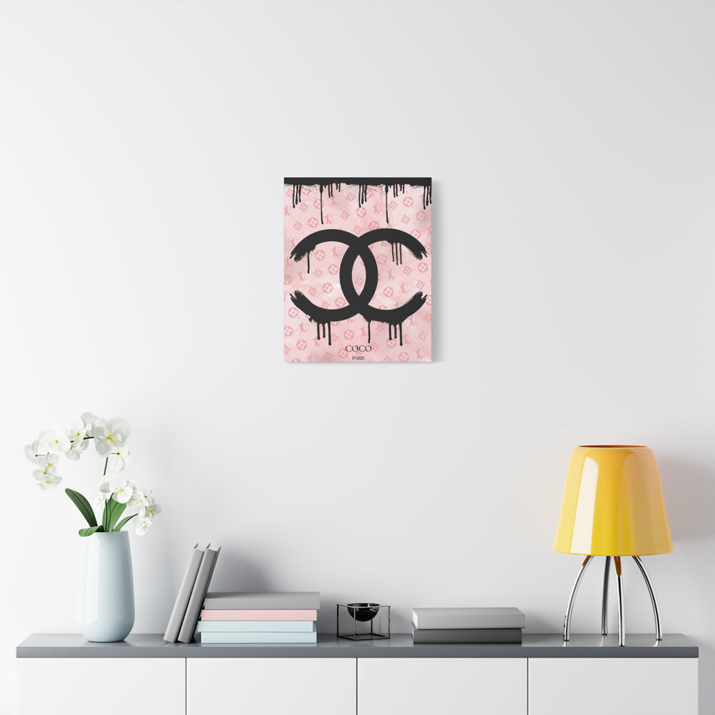 Chic Art Canvas - Coco Paris Splat Design