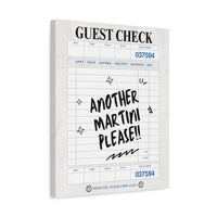 'GUEST CHECK' ART CANVAS