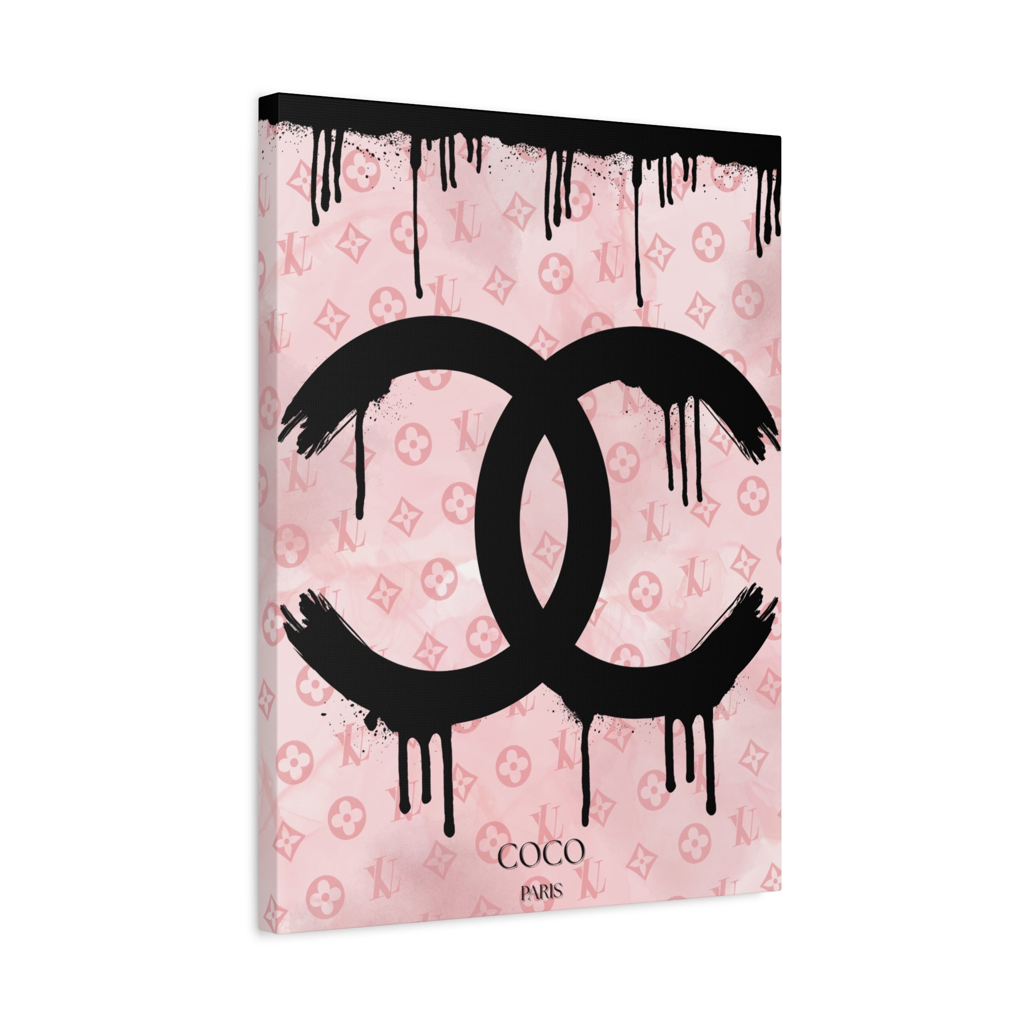 Chic Art Canvas - Coco Paris Splat Design