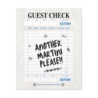 'GUEST CHECK' ART CANVAS