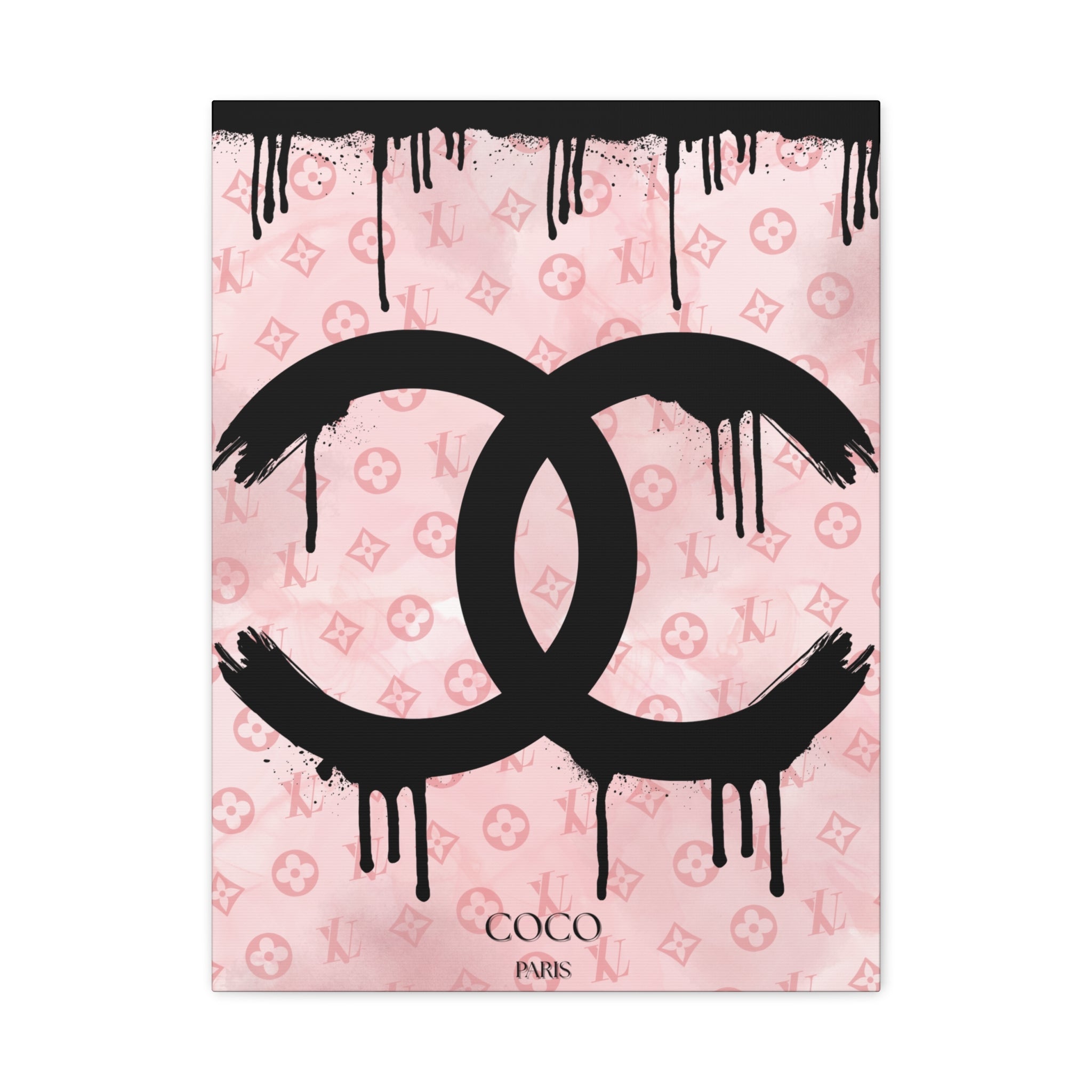 Chic Art Canvas - Coco Paris Splat Design