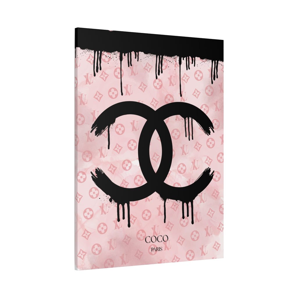 Chic Art Canvas - Coco Paris Splat Design