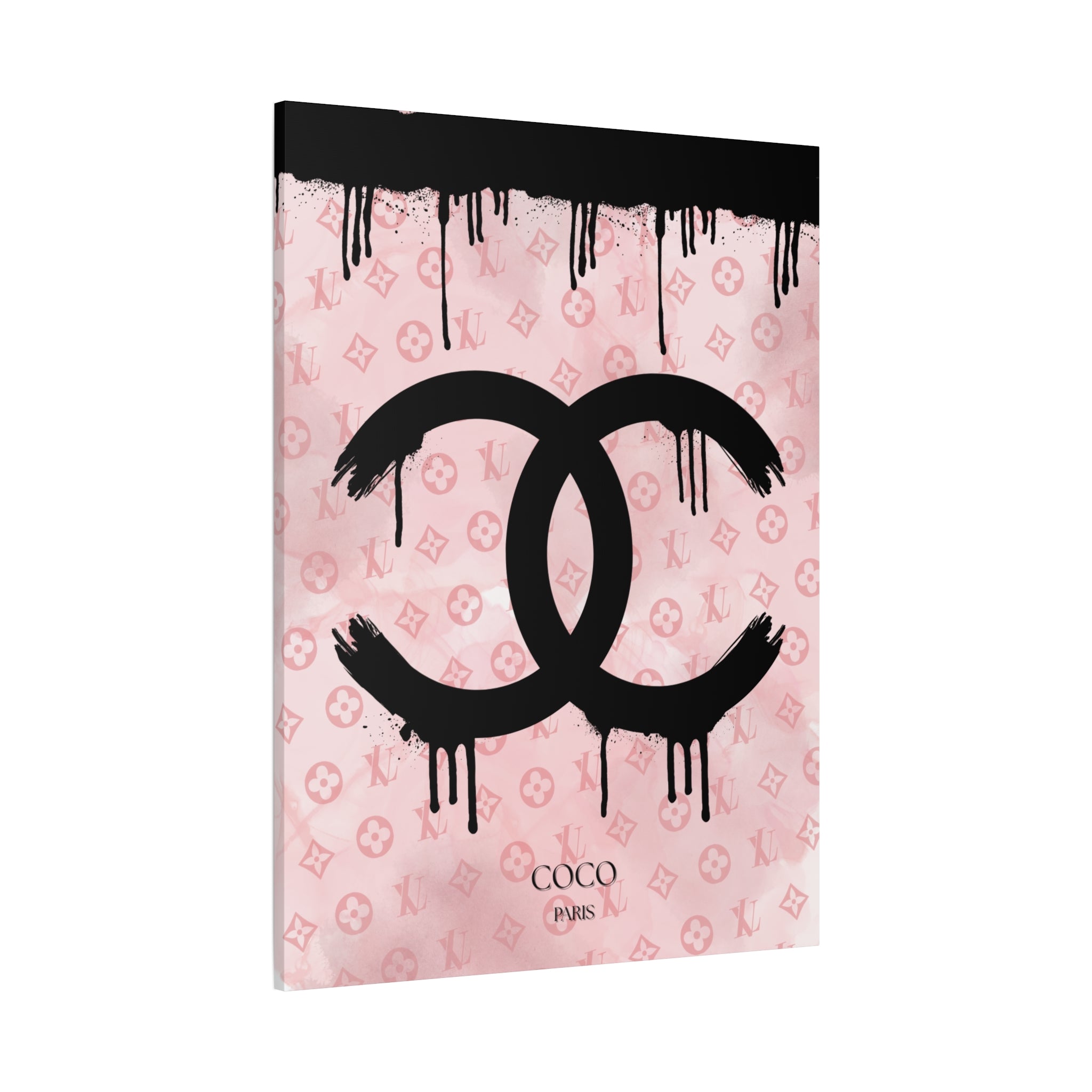 Chic Art Canvas - Coco Paris Splat Design