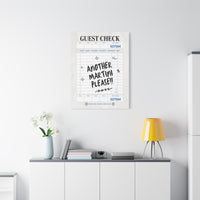 'GUEST CHECK' ART CANVAS