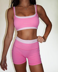 Layered Scoop Bra - Bubblegum/Pink Peony