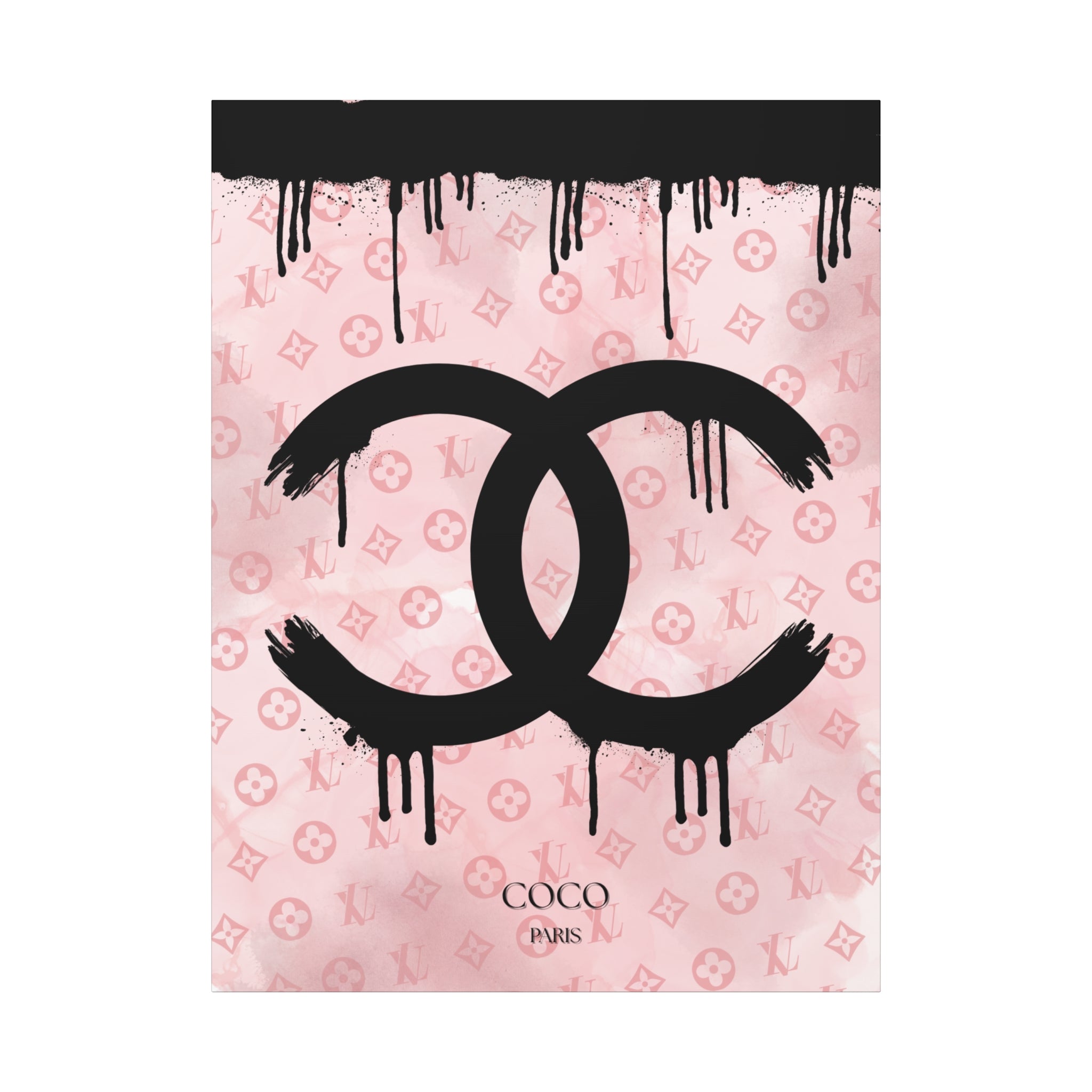 Chic Art Canvas - Coco Paris Splat Design