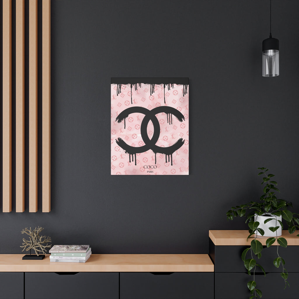 Chic Art Canvas - Coco Paris Splat Design