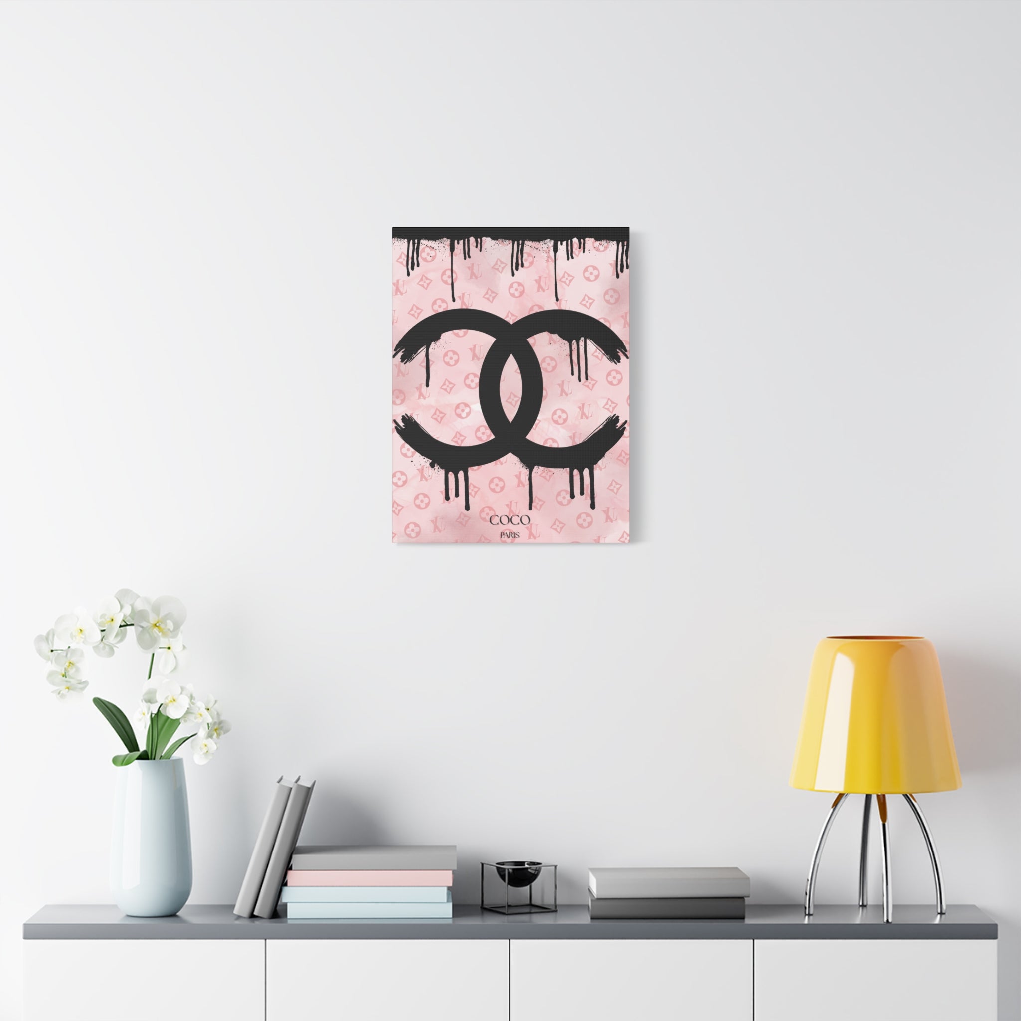 Chic Art Canvas - Coco Paris Splat Design