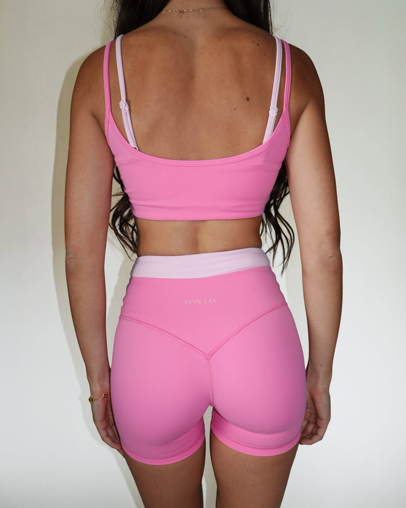 Layered Shorts - Bubblegum/Pink Peony
