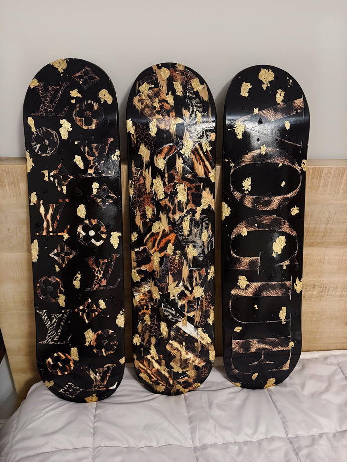 *LIMITED EDITION* GOLD ANIMAL PRINT SET
